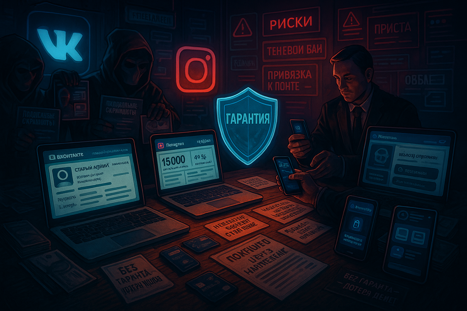 Как безопасно купить и продать аккаунты в популярных социальных сетях: ВКонтакте, Instagram, Facebook