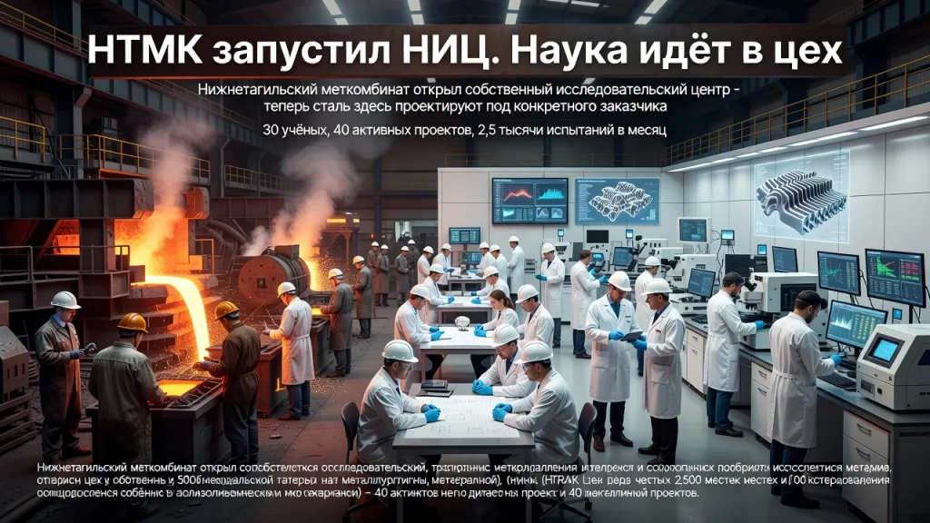 НТМК запустил НИЦ. Наука идёт в цех
