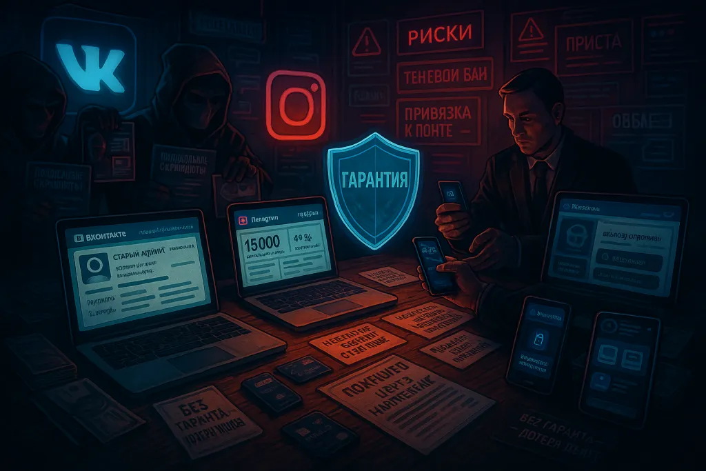 Как безопасно купить и продать аккаунты в популярных социальных сетях: ВКонтакте, Instagram, Facebook