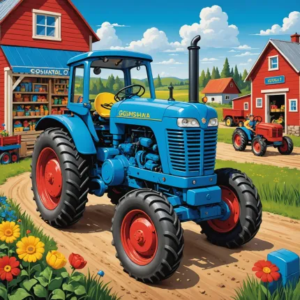 Едет трактор Гоша: синий трактор как игрушка из Детского мира и многое другое